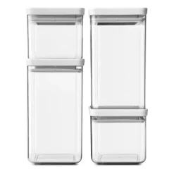 Brabantia Set de botes cuadrados TASTY+, claro Gris