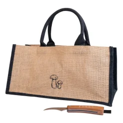 Sagaform Otros Cuchillos<Set de cuchillo para setas y bolsa Karl-Johan, Beige-negro BeigeNegro