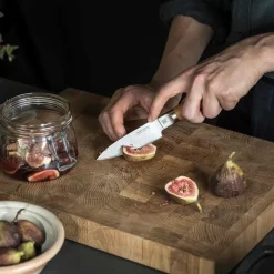 Fiskars Set de cuchillos, cuchillo de chef + cuchillo para verduras Norden 2 piezas, Acero inoxidable-abedul MarrónPlateado Clearance