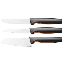 Fiskars Set de cuchillos favoritos de cocina Functional Form, 3 piezas Negro Sale