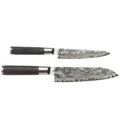 Satake Set de cuchillos santoku y petty Kuro, 2 piezas Negro Online