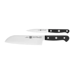 Zwilling Set de cuchillos Gourmet 2 piezas, Negro-acero inoxidable Plateado Sale