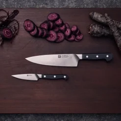 Zwilling Juegos De Cuchillos De Cocina<Set de cuchillos Pro 2 piezas, Negro-acero inoxidable Plateado
