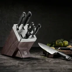 Zwilling Juegos De Cuchillos De Cocina<Set de cuchillos Gourmet 6 piezas, 6 piezas PlateadoNegro