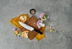 Zwilling Juegos De Cuchillos De Cocina<Set de cuchillos Pro 3 piezas, Negro-acero inoxidable Plateado