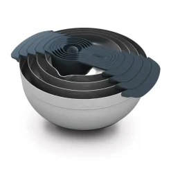 Joseph Joseph Set de cuencos Nest 9 piezas, Acero inoxidable Plateado Hot