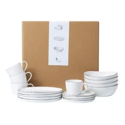 Broste Copenhagen Set de desayuno Nordic Salt, 16 piezas Blanco
