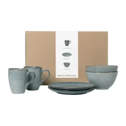 Broste Copenhagen Juegos De Vajilla<Set de desayuno para dos Nordic Sea, 6 piezas Azul