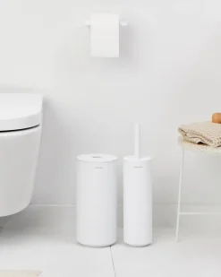 Brabantia Otros Utensilios De Limpieza<Set de Inodoro Mindset 3 Piezas, Mineral Fresh White Blanco