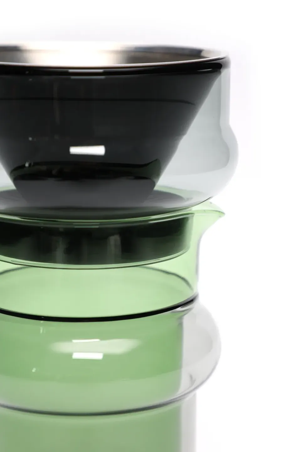 Tom Dixon Set de jarra y filtro Bump 40 cl, Verde GrisVerde Online