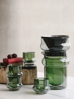 Tom Dixon Set de jarra y filtro Bump 40 cl, Verde GrisVerde Online