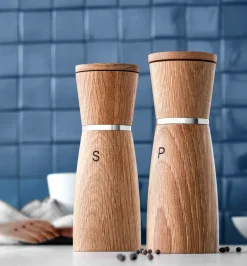 WMF Set de molinillo de sal y pimienta Ceramill Nature, roble BeigeMarrón Clearance