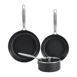 Combekk Set de olla y sartén Element, 4 piezas, Negro NegroPlateado Best