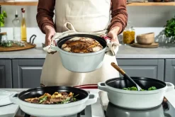 STAUB Set de ollas y sartenes apilables 5 piezas, White truffle Blanco Clearance