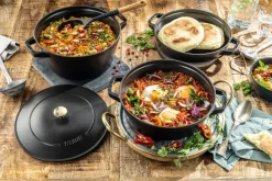 STAUB Set de ollas y sartenes apilables 5 piezas, Negro Online
