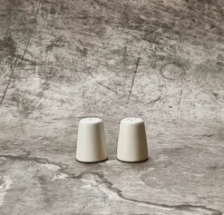 Aida Set de salero y pimentero Raw, Arctic white Blanco