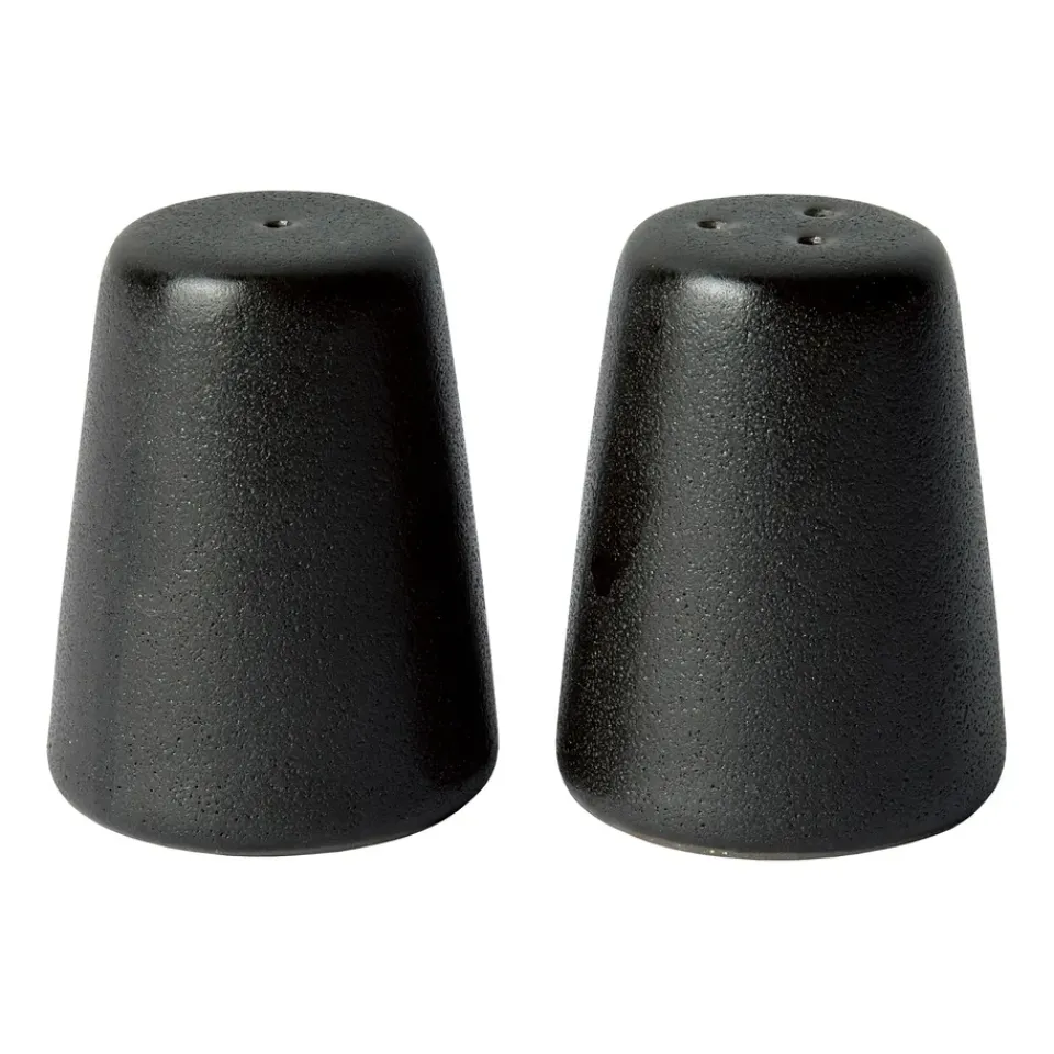 Aida Saleros Y Pimenteros<Set de salero y pimentero Raw, Titanium Black Negro