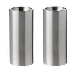 Stelton Molinillos De Sal Y Pimienta|Saleros Y Pimenteros<Set de salero y pimentero AJ cylinda-line, inoxidable Plateado