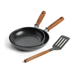 GreenPan Set de sartenes + espátula Mayflower Pro, 3 piezas Gris New