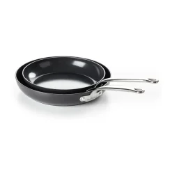 GreenPan Set de sartenes Barcelona, 24 + 28 cm Negro Outlet