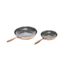 Hâws Baterías De Cocina|Sartenes Para Freír<Set de sartenes con recubrimiento hybrid coating Santo, 2 piezas, Oro rosado NaranjaPlateadoNegro