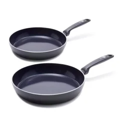 GreenPan Set de sartenes Torino, 24 + 28 cm Negro Outlet