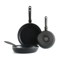 GreenPan Baterías De Cocina|Sartenes Para Freír<Set de sartenes Torino, 3 piezas Negro