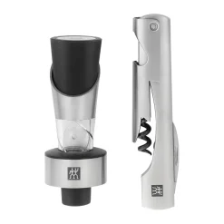 Zwilling Utensilios De Vino Y Bar|Decantadores De Vino<Set de sommelier 2 piezas, Acero inoxidable Plateado