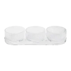 Stelton Set de tapas Pilastro set de 4, Clear Transparente Outlet