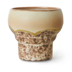 HKliving Tazas De Café<Set de tazas lungo 70's, 24 cl 2-pack, Coral Multi