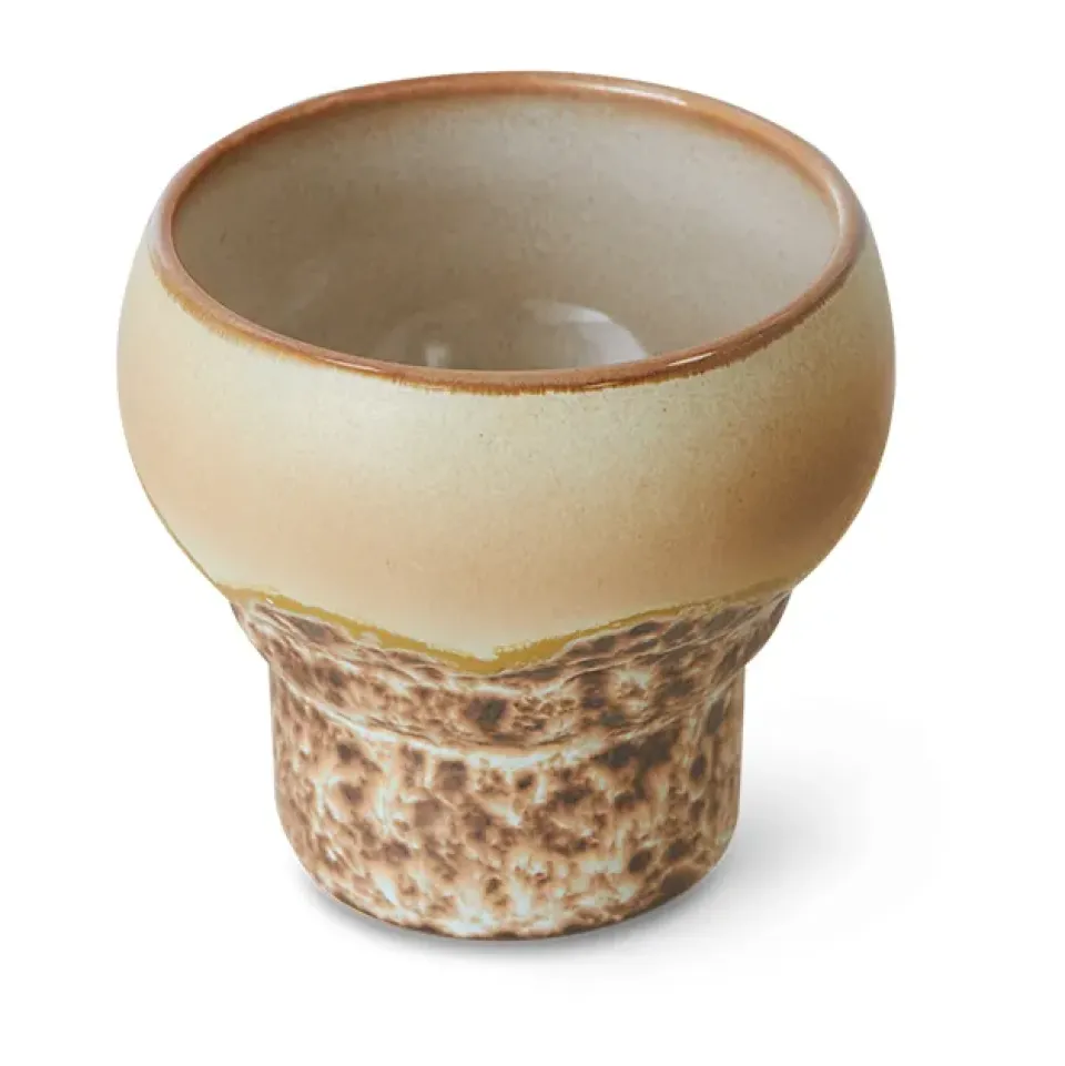 HKliving Tazas De Café<Set de tazas lungo 70's, 24 cl 2-pack, Coral Multi