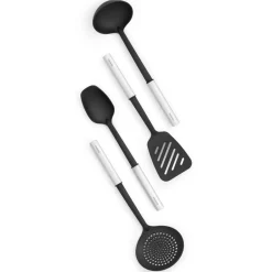 Brabantia Set de utensilios de cocina antiadherentes Profile, acero inoxidable Negro Outlet
