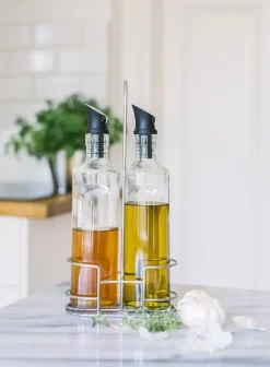 Dorre Set de vinagrera y aceitera Olive 35 cl, vidrio Transparente Hot