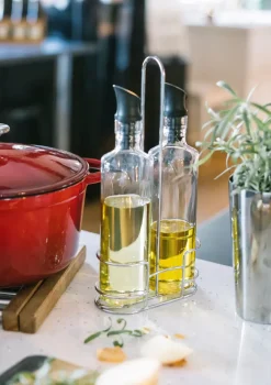 Dorre Set de vinagrera y aceitera Olive 35 cl, vidrio Transparente Hot