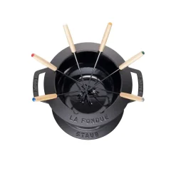 STAUB Otras Sartenes, Ollas Y Cacerolas<Set fondue 1,65 l, Negro