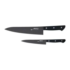 MAC Juegos De Cuchillos De Cocina<Set Black Fluorine, 2 partes Negro