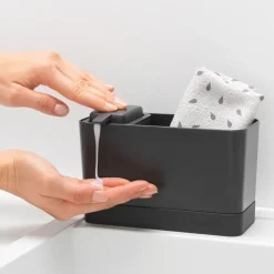 Brabantia Otros Utensilios De Limpieza<Set organizador para el fregadero , oscuro Gris