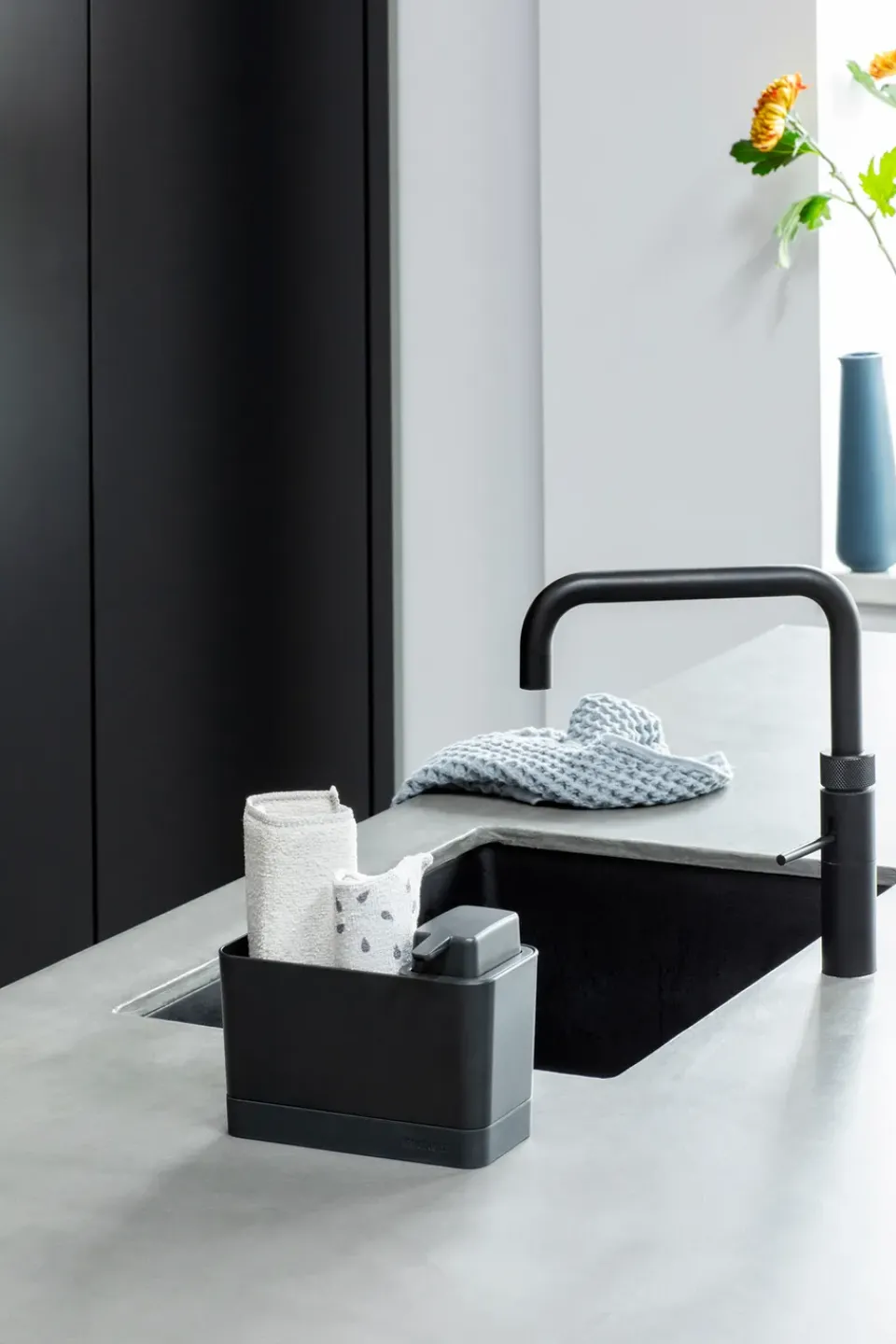Brabantia Otros Utensilios De Limpieza<Set organizador para el fregadero , oscuro Gris