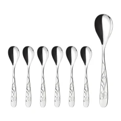 Hardanger Bestikk Set para postre Sanna, 7 piezas Plateado New