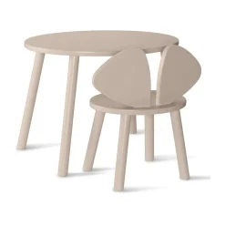 Nofred Set silla + mesa infantil Mouse, Beige New
