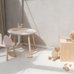 Nofred Set silla + mesa infantil Mouse, Abedul Beige