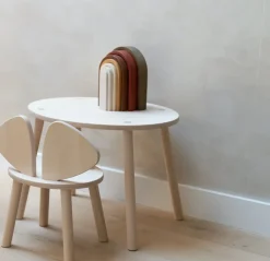Nofred Set silla + mesa infantil Mouse, Abedul Beige