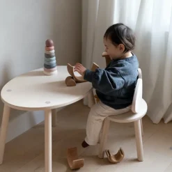 Nofred Set silla + mesa infantil Mouse, Abedul Beige