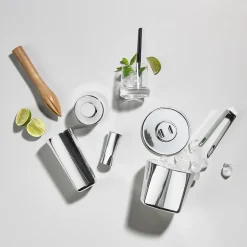 Zone Denmark Shaker Rocks 40 cl, Blank Plateado Sale