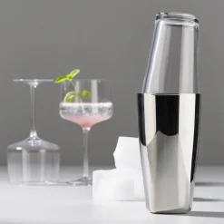 Zone Denmark Shaker Rocks Boston, Polished steel Plateado Hot