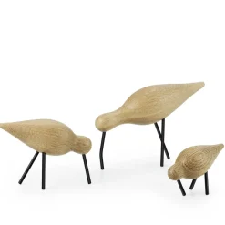 Normann Copenhagen Figuras Decorativas De Madera<Shorebird, roble-negro, mediano MarrónNegro