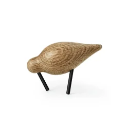 Normann Copenhagen Figuras Decorativas De Madera<Shorebird, roble-negro, pequeño MarrónNegro