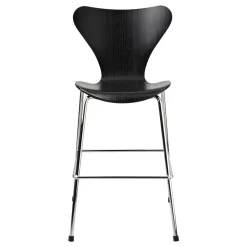 Fritz Hansen Sillas Infantiles<Silla 3177 Series 7 Junior cromo, Black Negro