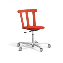Stolab Sillas De Oficina<Silla Alt base giratoria con asiento tapizado abedul, Vidar 4, 542 red- fresa 44 Rojo