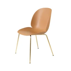 GUBI Sillas<Silla Beetle, Amber brown, patas de latón Marrón